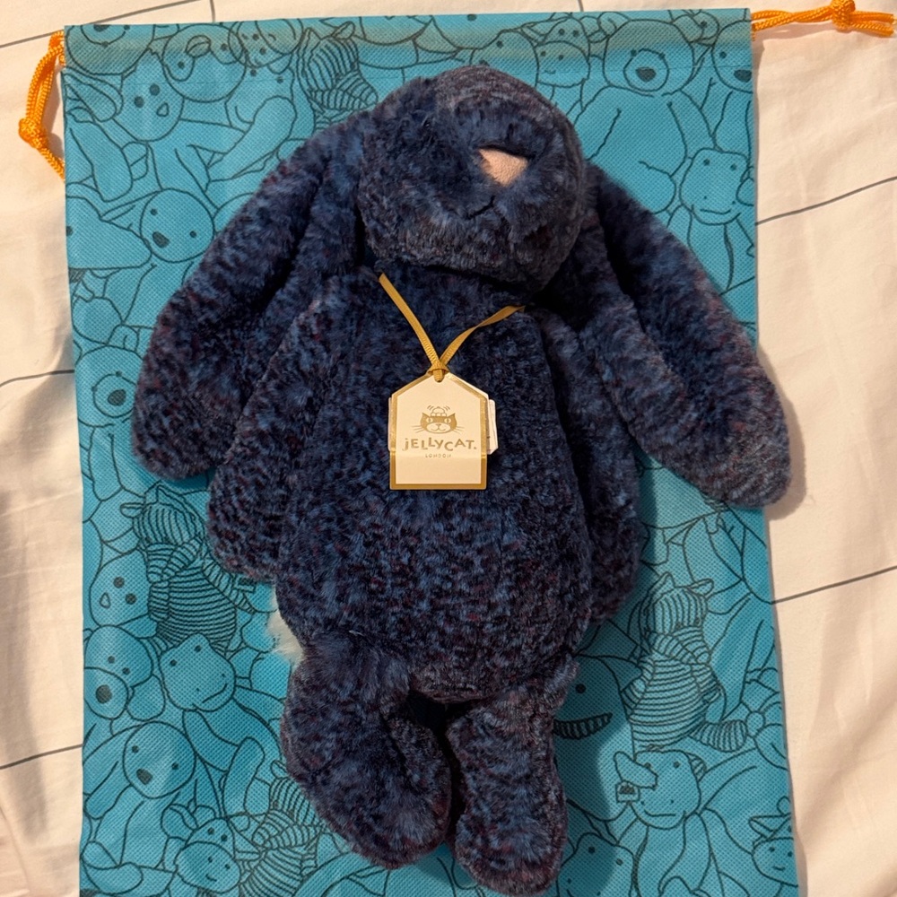Jellycat Navy Plush Bunny